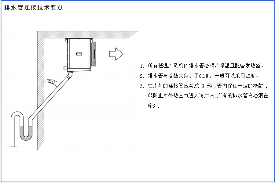 冷库排水管施工要点